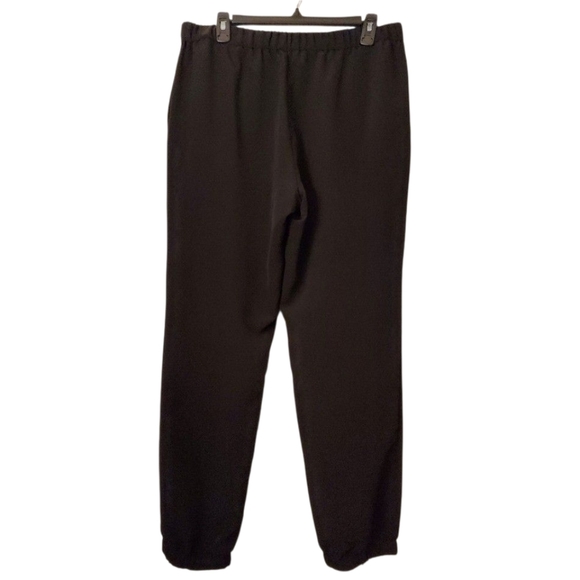 Vince Camuto Womens Black Lounge Joggers Wide Leg Elastic Cuff Drape Pant Size M - Picture 6 of 8